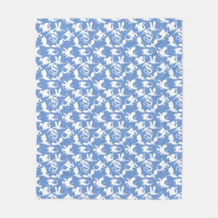 Couverture Polaire Dragon motif 01.bx4 Blue BG