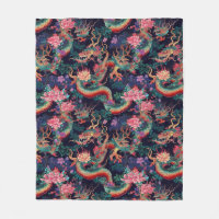 Dragons et fleurs de néon