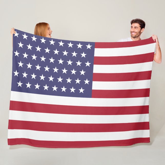 Couverture Polaire Drapeau 51 étoiles des États-Unis d'Amérique (État (En situation)