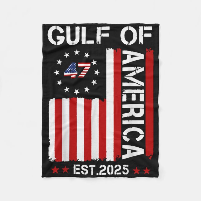 Couverture Polaire Drapeau Américain 2025 Golfe M (Devant)
