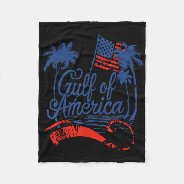 Couverture Polaire Drapeau Américain 2025 Golfe M (Devant)