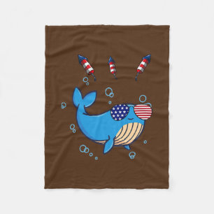 Couverture Polaire Drapeau américain 4 juillet 