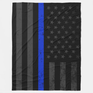 Couverture Polaire Drapeau américain affligé par obscurité de style