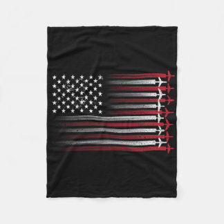 Couverture Polaire Drapeau américain de cricket vintage 4 juillet pat