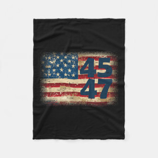 Couverture Polaire Drapeau américain Donald Trump 2025 45