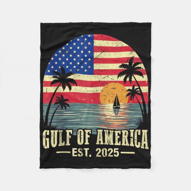 Couverture Polaire Drapeau Américain G 2025 Du Golfe Des Etats-Unis E (Devant)