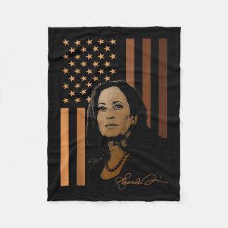 Couverture Polaire Drapeau américain Kamala Harris 2024 Madame la Pré