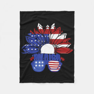 Couverture Polaire Drapeau Américain Merica 4 juillet Fête de l'Indép