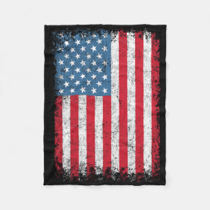 Couverture Polaire Drapeau Américain Patriotique Pour Hommes Femmes E