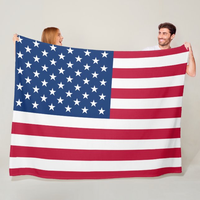 Couverture Polaire Drapeau Amérique Voyage pays américain (En situation)