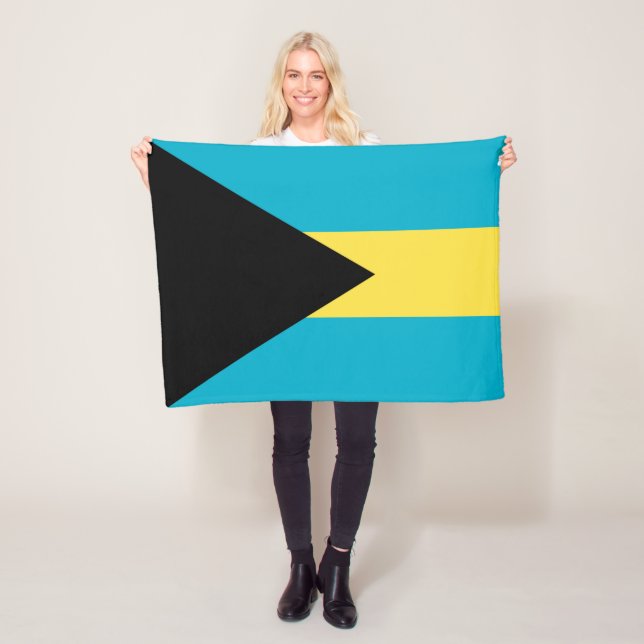 Couverture Polaire Drapeau bahaméen (En situation)