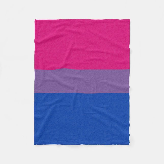 Couverture Polaire Drapeau Bisexual Pride couleur Arrière - plan (Devant)