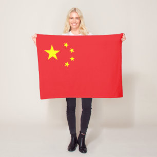 Couverture Polaire Drapeau Chinois