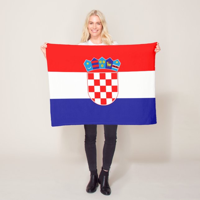 Couverture Polaire Drapeau croate (En situation)