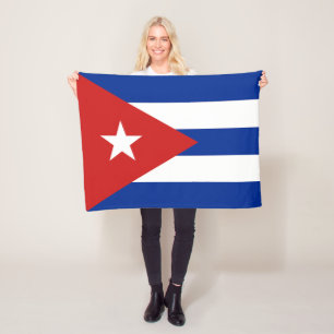 Couverture Polaire Drapeau Cuba