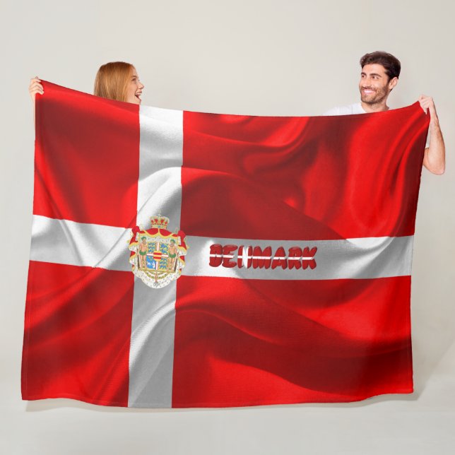 Couverture Polaire Drapeau danois (En situation)
