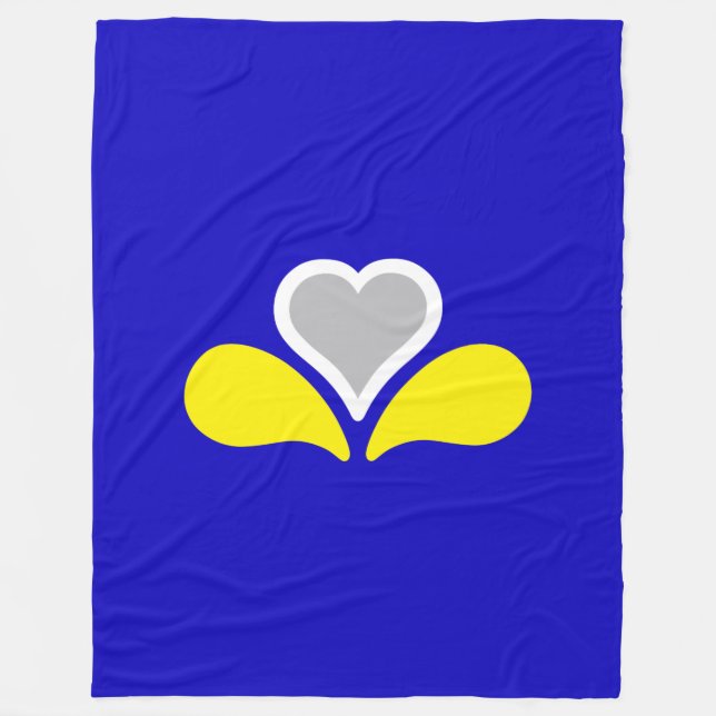 Couverture Polaire Drapeau de Bruxelles, Belgique Fleece Blanket (Devant)