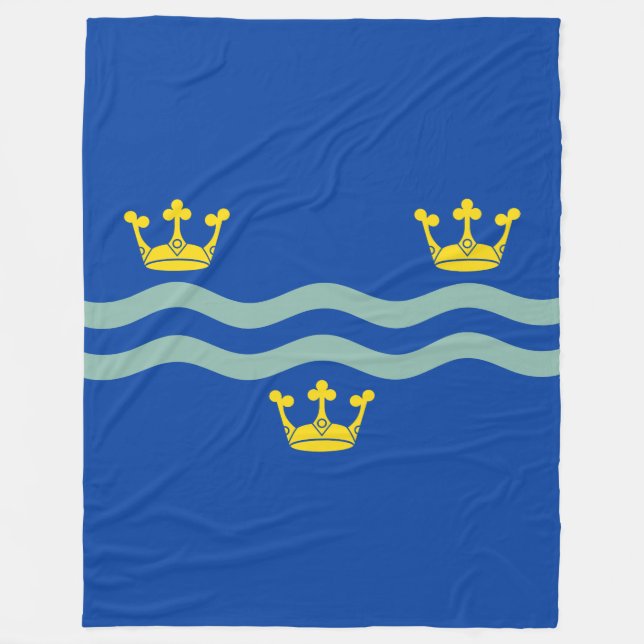 Couverture Polaire Drapeau de Cambridgeshire Blanket en polaire (Devant)