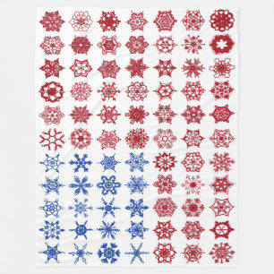 Couverture Polaire Drapeau de collage de flocon de neige du 250e anni