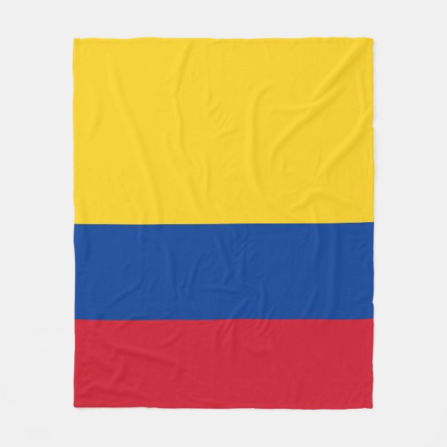 Couverture Polaire Drapeau de Colombie (Devant)