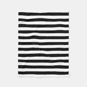 Couverture Polaire drapeau de Cornouailles rayures noir blanc motif d
