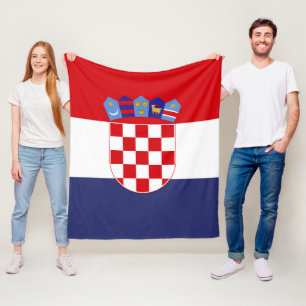 Couverture Polaire Drapeau de Croatie