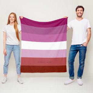 Couverture Polaire Drapeau de fierté lesbienne de SlipperyJoe féminin