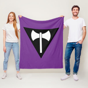 Couverture Polaire Drapeau de fierté lesbienne SlipperyJoe puissant s