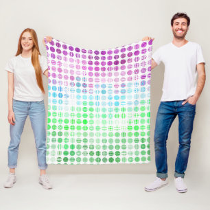 Couverture Polaire Drapeau de fierté Toric abstrait boho éclectique G