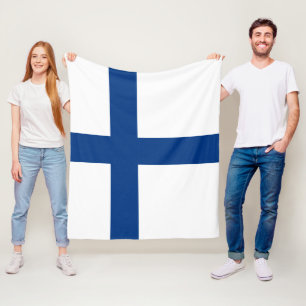 Couverture Polaire Drapeau de Finlande