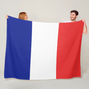 Couverture Polaire Drapeau de Français Tricolore de la France grand