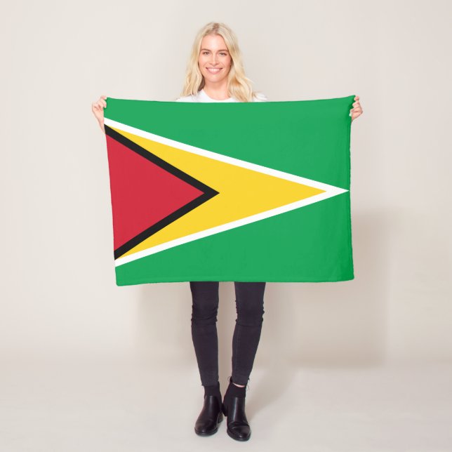 Couverture Polaire Drapeau de la Guyane (En situation)