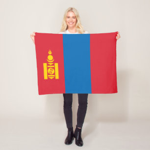 Couverture Polaire Drapeau de la Mongolie