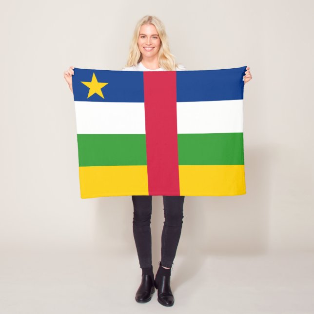 Couverture Polaire Drapeau de la République centrafricaine (En situation)