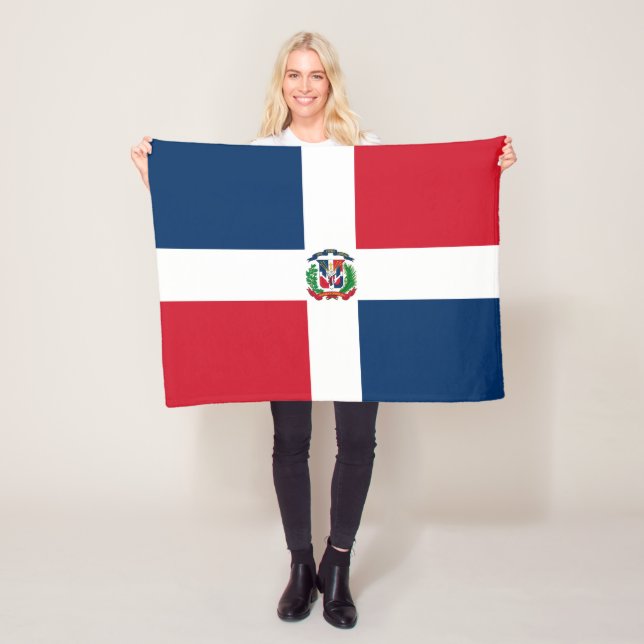 Couverture Polaire Drapeau de la République Dominicaine (En situation)