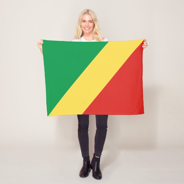 Couverture Polaire Drapeau de la République du Congo (En situation)