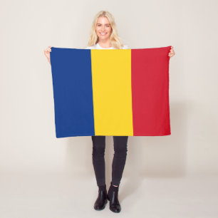 Couverture Polaire Drapeau de la Roumanie
