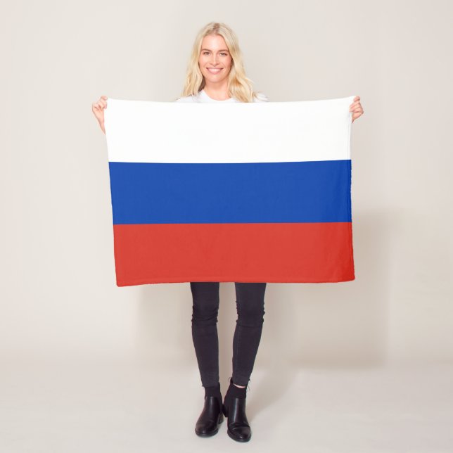 Couverture Polaire Drapeau de la Russie (En situation)