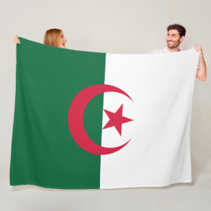 Couverture Polaire Drapeau de l'Algérie