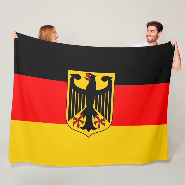 Couverture Polaire Drapeau de l'Allemagne (En situation)