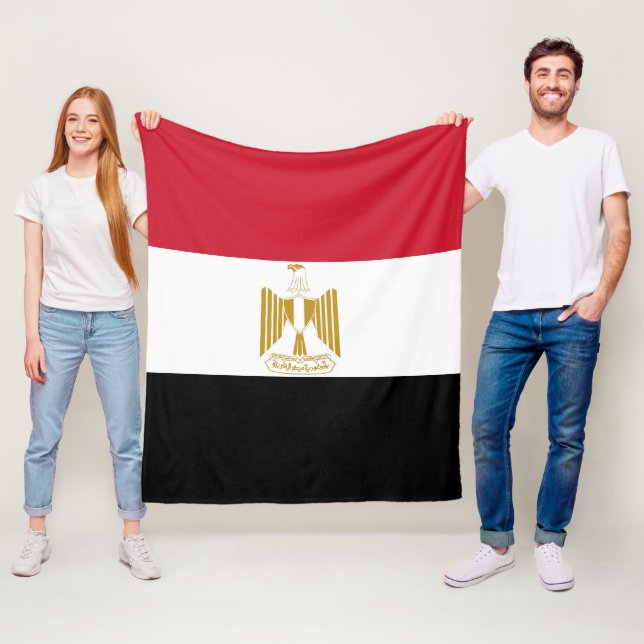 Couverture Polaire Drapeau de l'Égypte (En situation)