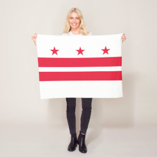 Couverture Polaire Drapeau de l'État de Washington DC