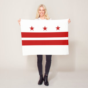 Couverture Polaire Drapeau de l'État de Washington DC
