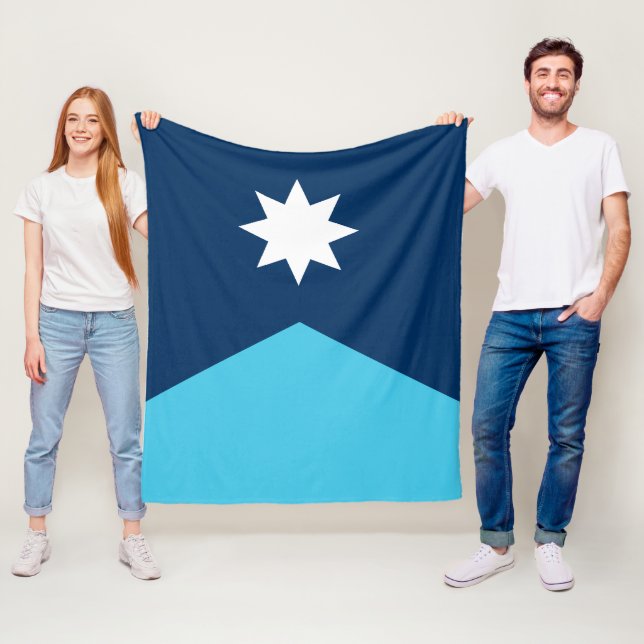 Couverture Polaire Drapeau de l'État du Minnesota (En situation)
