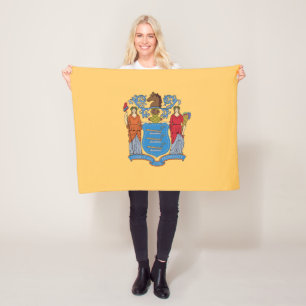 Couverture Polaire Drapeau de l'État du New Jersey
