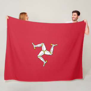 Couverture Polaire Drapeau de l'île de Man