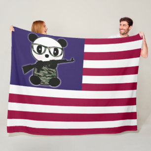 Couverture Polaire Drapeau de l'ours Panda