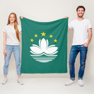 Couverture Polaire Drapeau de Macao