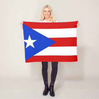 Couverture Polaire Drapeau de Porto Rico