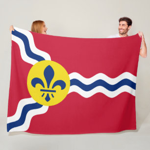 Couverture Polaire Drapeau de Saint-Louis (Missouri)